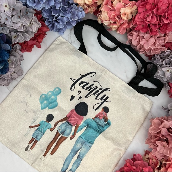 Eco-Friendly Family of Four Folding Tote Bag - Picture 5 of 15